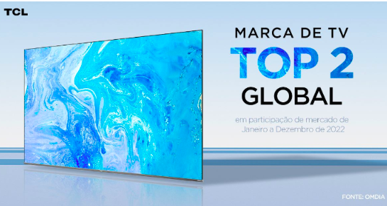 TCL é a 2ª maior marca global de TV de acordo com a OMDIA